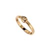 Sterling Silver White Topaz Ring Over Rose Gold Plated