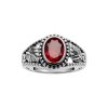 Sterling Silver Garnet Vintage Ring