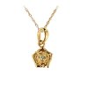 Sterling Silver Cubic Zirconia Rose Pendant With Chain 18 Inches