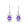 Sterling Silver Amethyst Earrings
