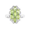 Sterling Silver Peridot Ring
