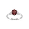Sterling Silver Garnet Ring