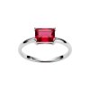 Sterling Silver Ruby Ring
