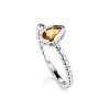 Sterling Silver Citrine Soliatire Ring