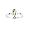 Sterling Silver Peridot Soliatire Ring