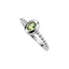 Sterling Silver Peridot Soliatire Ring