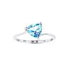 Sterling Silver Sky Blue Topaz Trillion Ring