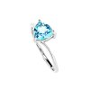 Sterling Silver Sky Blue Topaz Trillion Ring