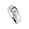 Sterling Silver White Cubic Zirconia Men's Ring