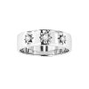 Sterling Silver White Cubic Zirconia Northstar Ring