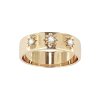 Sterling Silver White Cubic Zirconia North Star Ring Over 18K Yellow Gold Plated
