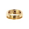 Sterling Silver Garnet Northstar Ring Over 18K Yellow Gold Plated
