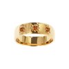 Sterling Silver Citrine Northstar Ring Over 18K Yellow Gold Plated