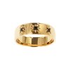 Sterling Silver Black Spinel Northstar Ring Over 18K Yellow Gold Plated