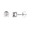 Sterling Silver Moissanite Stud Earrings