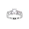 Sterling Silver Moissanite Ring