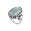 Sterling Silver Milky Aquamarine Ring