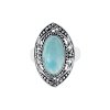 Sterling Silver Larimar Ring