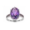Sterling Silver Amethyst and Rhodolite Ring