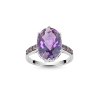 Sterling Silver Amethyst and Rhodolite Ring
