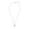Sterling Silver Mother of Pearl Aries Zodiac Pendant With Chain 18 Inches