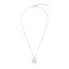 Sterling Silver Mother of Pearl Leo Zodiac Pendant With Chain 18 Inches