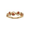 Sterling Silver Madeira Citrine Ring Over 18K Yellow Gold Plated