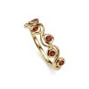Sterling Silver Madeira Citrine Ring Over 18K Yellow Gold Plated