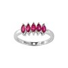 Sterling Silver Ruby Ring