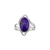 Purple Turquoise Sterling Silver Ring