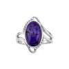 Purple Turquoise Sterling Silver Ring