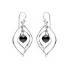 Sterling Silver Black Onyx Dangle Earrings