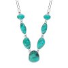 Sterling Silver Turquoise Necklace 18 Inches