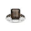 Sterling Silver Smoky Quartz Ring