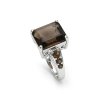 Sterling Silver Smoky Quartz Ring