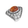Sterling Silver Amber Ring