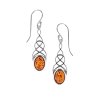 Sterling Silver Amber Earrings