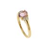 Sterling Silver Amethyst and White Topaz Over 18K Yellow Gold Plated