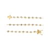 Sterling Silver Diamond Bracelet Over 18K Yellow Gold Plated 7.25 Inches