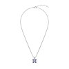 Sterling Silver Tanzanite With Chain 18 Inches