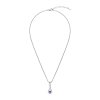 Sterling Silver Tanzanite With Chain 18 Inches