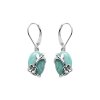 Sterling Silver Larimar Heaven Butterfly Earrings