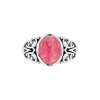 Sterling Silver  Rhodochrosite Ring