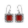 Sterling Silver Red Jasper Earrings