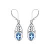 Sterling Silver Sky Blue Topaz Earrings