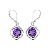 Sterling Silver Amethyst Earrings