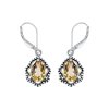 Sterling Silver Whisky Quartz Earrings
