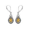 Sterling Silver Whisky Quartz Earrings