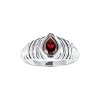 Sterling Silver Garnet Ring