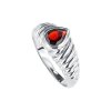 Sterling Silver Garnet Ring
